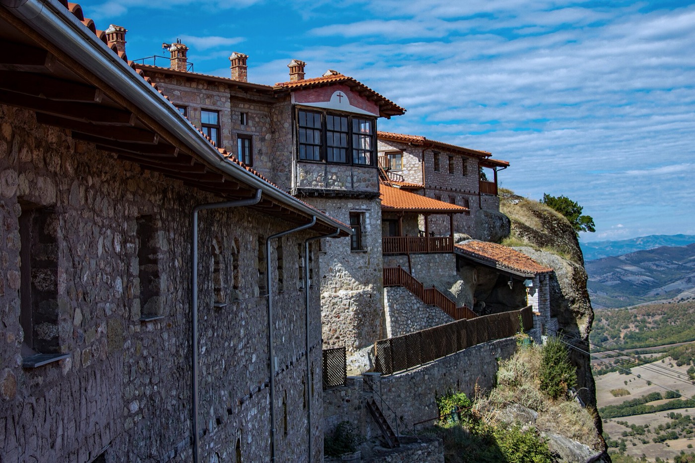 Great Meteoron complex on the highest Meteora pillar